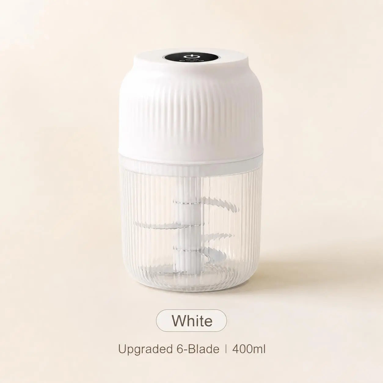 Upgraded 400Ml Electric Food Chopper β 6-Blade USB Rechargeable Mini Food Processor β High-Speed Grinding for Garlic, Meat, Vegetables & Herbs β One-Touch Operation for Quick Meal Prep β Portable Kitchen Gadget for Home & Camping