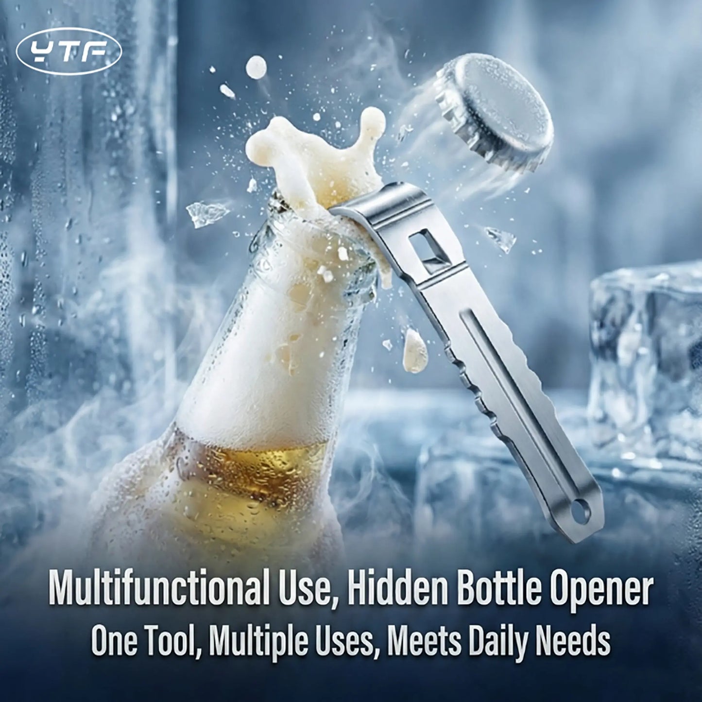 Now with Ergonomic Grip.Smooth Safe Edge Can Opener 2-In-1 Universal Beverage Can Opener | Enlarged Opening Built-In Bottle Opener Portable Kitchen Gadget for Soda Beer Cans Perfect Mother’S Day Gift