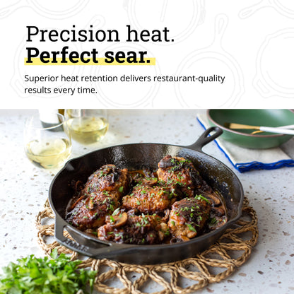 12" Seasoned Cast Iron Skillet