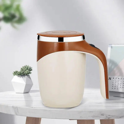 Automatic Magnetic Self Stirring Coffee Mug Rechargeable Stainless Steel Insulated Mixing Cup with Lid for Coffee Milk Tea Hot Chocolate and Protein Powder Christmas Gift