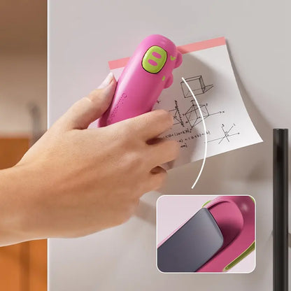 Cartoon Pig Handheld Bag Sealer with Silicone Accents, Rechargeable Mini Sealer, 1-Touch Automatic Airtight Seal for Food, Portable for Camping & Travel