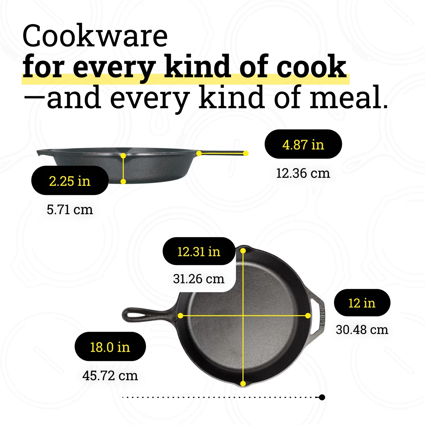 12" Seasoned Cast Iron Skillet