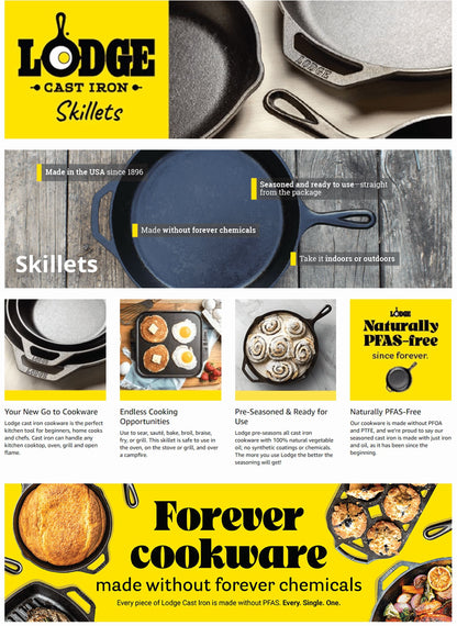 12" Seasoned Cast Iron Skillet
