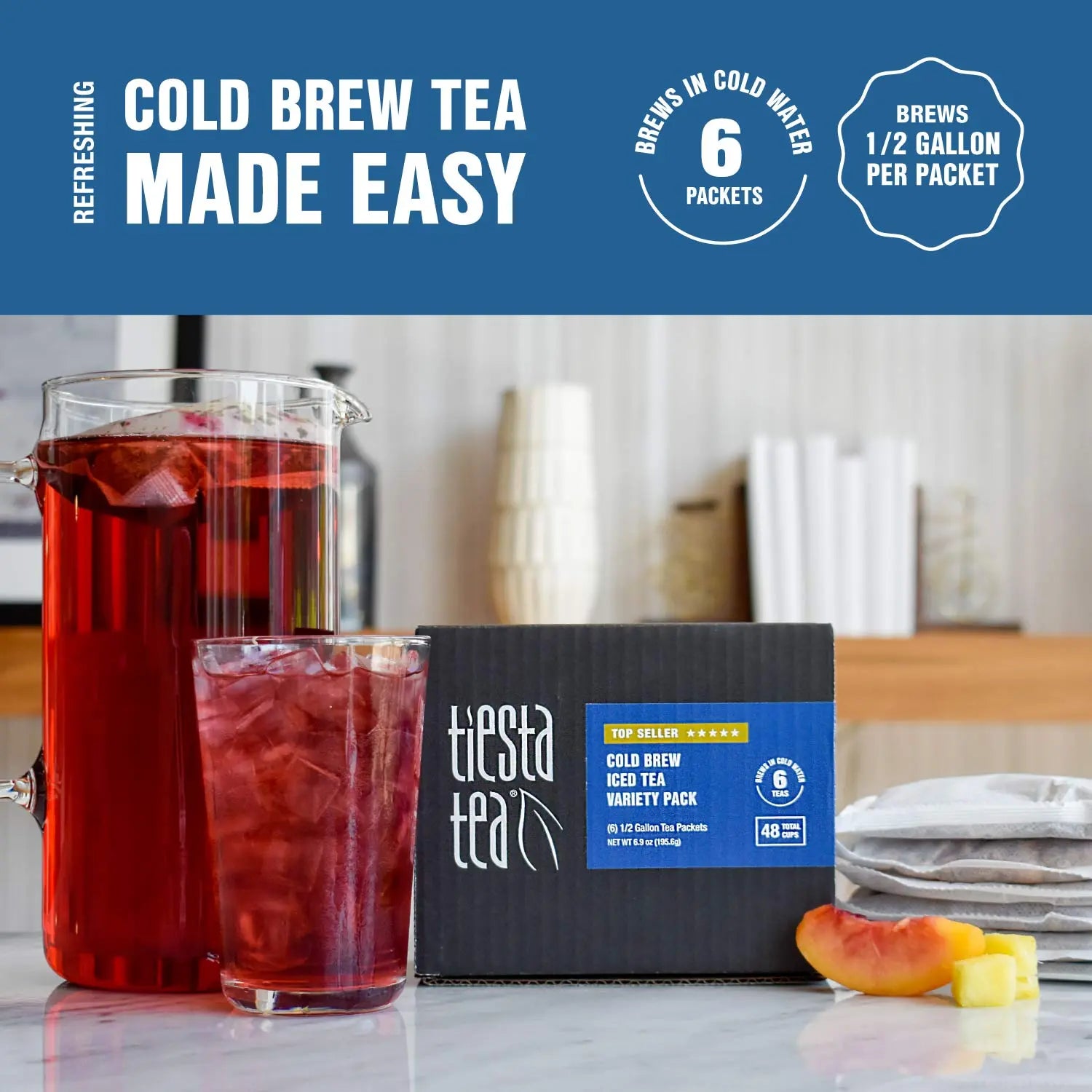 Cold Brew Tea Variety Pack, Assorted Iced Tea Sampler | Tiesta Tea