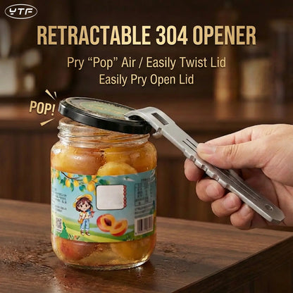 Now with Ergonomic Grip.Smooth Safe Edge Can Opener 2-In-1 Universal Beverage Can Opener | Enlarged Opening Built-In Bottle Opener Portable Kitchen Gadget for Soda Beer Cans Perfect Mother’S Day Gift