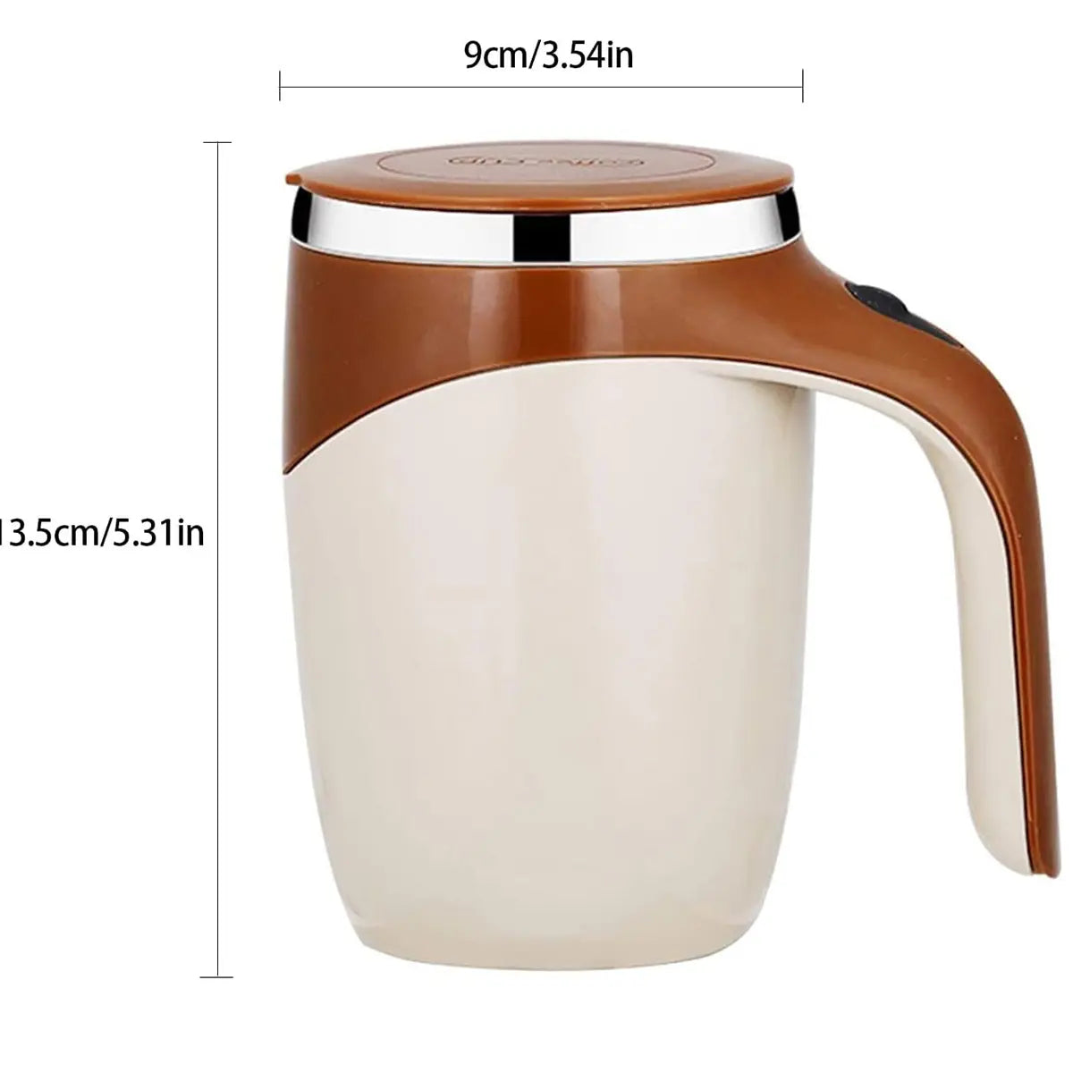 Automatic Magnetic Self Stirring Coffee Mug Rechargeable Stainless Steel Insulated Mixing Cup with Lid for Coffee Milk Tea Hot Chocolate and Protein Powder Christmas Gift
