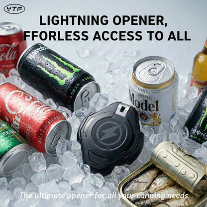 Now with Ergonomic Grip.Smooth Safe Edge Can Opener 2-In-1 Universal Beverage Can Opener | Enlarged Opening Built-In Bottle Opener Portable Kitchen Gadget for Soda Beer Cans Perfect Mother’S Day Gift