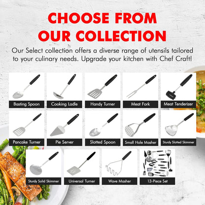 Select Meat Cooking Fork, 13 Inch, Stainless Steel